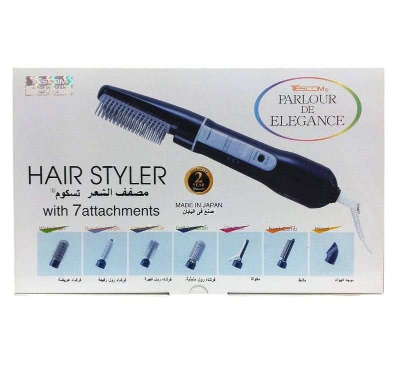 Tescom Hair styler and dryer set, 7 pieces - Tescom Japanese - Image 1